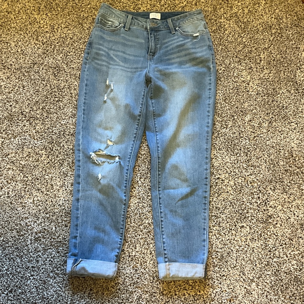Time and Tru Light Blue Boyfriend Jeans